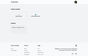 Application dashboard