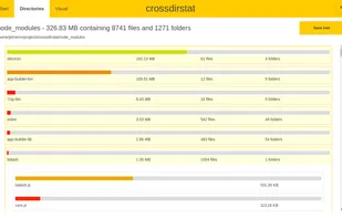 crossdirstat screenshot 1