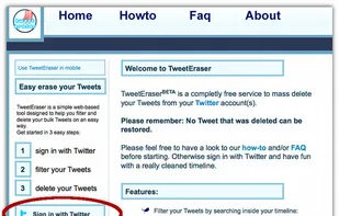 TweetEraser screenshot 1