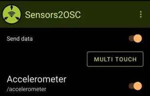 Sensors2OSC screenshot 3