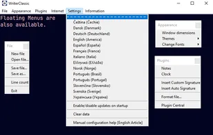 Floating Menus are a thing here!