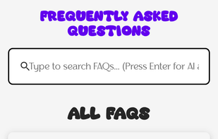 Faq Page