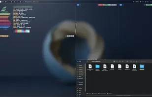 Screenshot from the r/unixporn subreddit