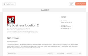 WP-Invoice screenshot 1