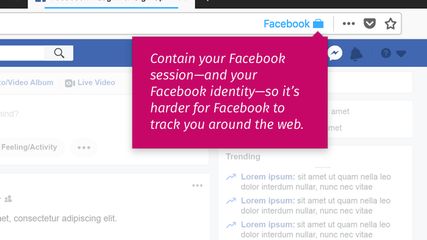 Facebook Container screenshot 1