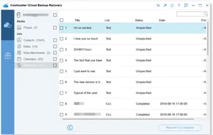 Coolmuster iCloud Backup Recovery screenshot 2