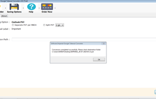 Google Takeout File Converter screenshot 1