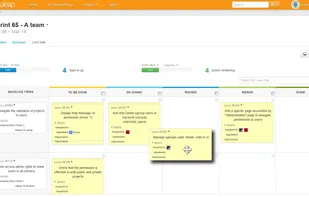 Use the Cardwall as a Kanban, taskboard or Scrum board to quickly see the status of what's going on