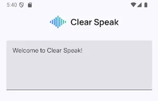 Clear Speak screenshot 1