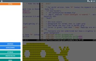 DroidVim screenshot 2