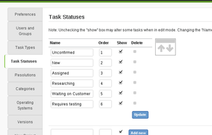 Flyspray screenshot 2