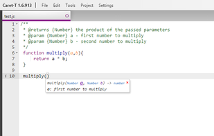 Caret-T screenshot 1