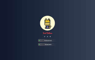 Link profile for sharing social media details