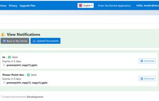 List notifications for documents expiry dates. Notifications can be rescheduled