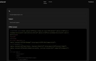 send html emails quickly