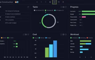 Project dashboards tell you at a glance whether your project is on track. Data is displayed in charts that both project managers and team members can understand and use.