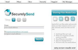 Send large files via email with Securely Send