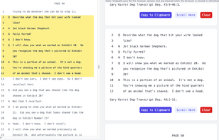 Transcript citations and annotations