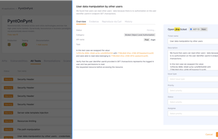 Fix Suggestions - Streamline fixes on proven API threats with clear remediation path and automated tickets.