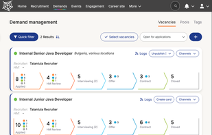 Demand management - vacancies