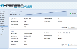 A-Parser screenshot 1