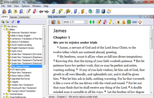 The library in Bible Explorer.