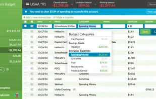 The account register