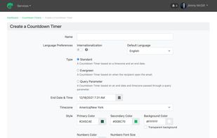 Create a countdown timer