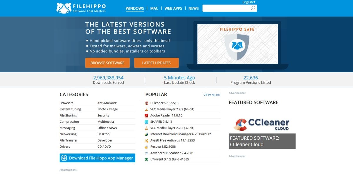 FileHippo: App Reviews, Features, Pricing & Download | AlternativeTo