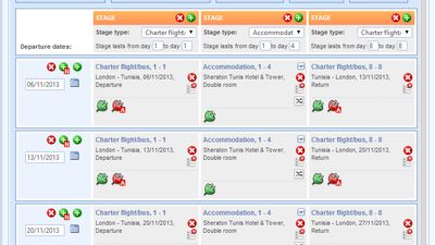 Interface for creating tours