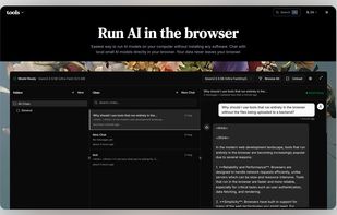 Run AI models in the browser without installation.