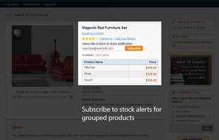 Magento Out of Stock Notification by Amasty screenshot 2