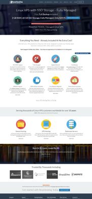 Screenshot of the RoseHosting.com homepage