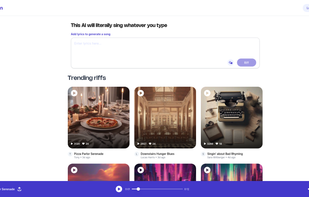 Riffusion screenshot 1