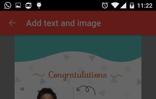 Customize and Share the card. In above example: Student being congratulated on achievement