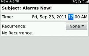 New Alarm