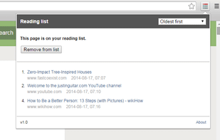 Reading list screenshot 1