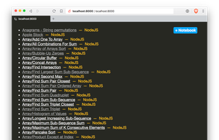 Nodebook screenshot 1