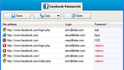 FaceBook Password Recovery Master screenshot 1