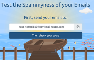 mail tester screenshot 1