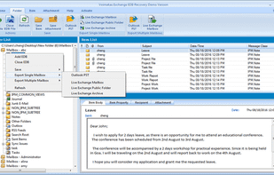 Voimakas Exchange Server Recovery screenshot 1