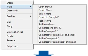 Easy 7-Zip screenshot 1