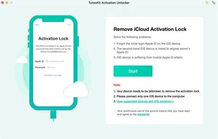 TunesKit Activation Unlocker screenshot 1