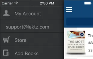 Lektz eBook Reader screenshot 1