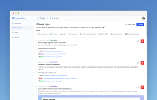 Change logs management