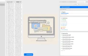 Batch processing with clear progress, log summary and organized results.