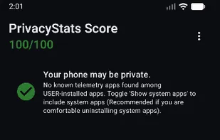 PrivacyStats screenshot 1