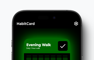 Habit Card: Evening Walk