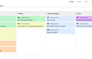 Kanboard screenshot 1