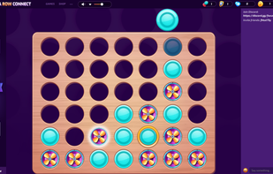 foony.com four in a row / connect 4 online game